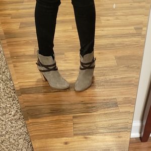 Brown Heeled Booties